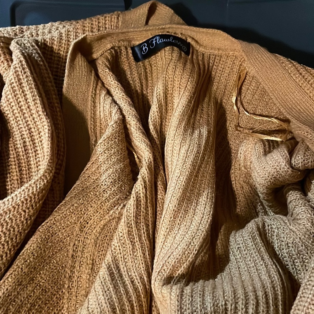 B Flawless mustard color cardigan